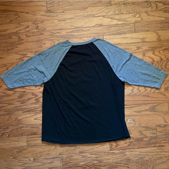 AC/DC Hells Bells Baseball Raglan Vintage Print Tee T Shirt MENS Size XXL black - Picture 4 of 5